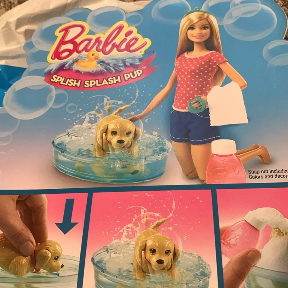 Barbie splash splash pup so cute dog little bath pool - Picture 3 of 3